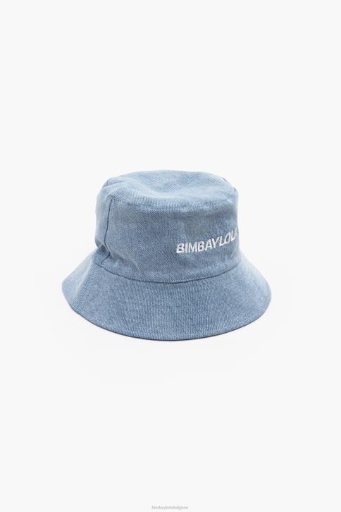 vissershoedje met logo Bimba Y Lola denim accessoires 4HDL868