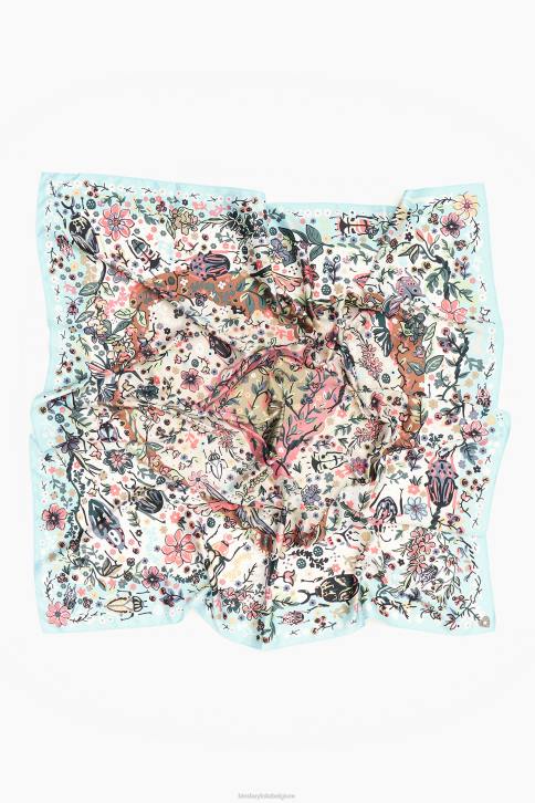 bloemen dieren sjaal Bimba Y Lola gebroken wit accessoires 4HDL621