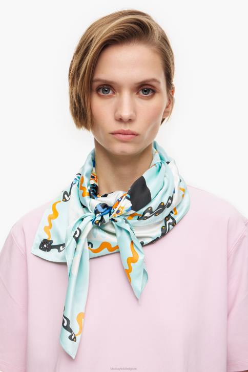 geometrische bloemen en sjaal met logo Bimba Y Lola water accessoires 4HDL627