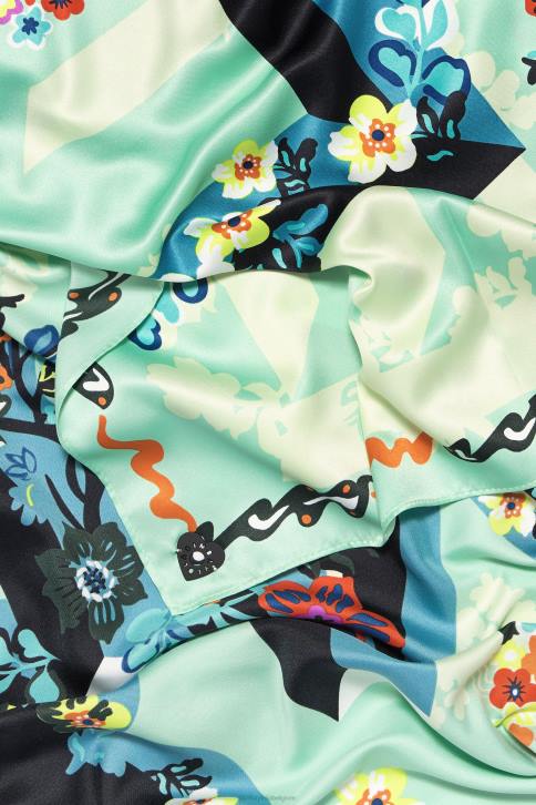 geometrische bloemen en sjaal met logo Bimba Y Lola water accessoires 4HDL627