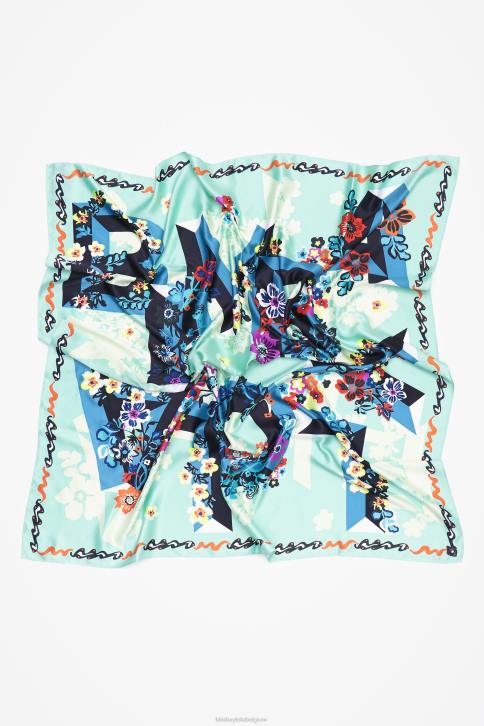 geometrische bloemen en sjaal met logo Bimba Y Lola water accessoires 4HDL627