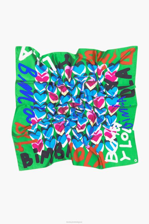 harten graffiti logo sjaal Bimba Y Lola groente accessoires 4HDL616