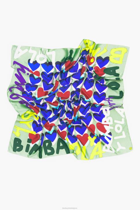 harten graffiti logo sjaal Bimba Y Lola munt accessoires 4HDL615
