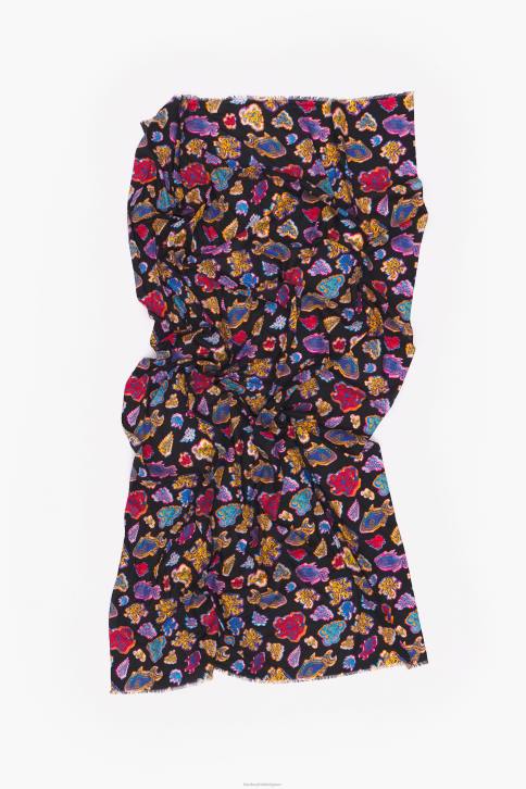 lange katoenen vis zee sarong Bimba Y Lola zwart accessoires 4HDL610