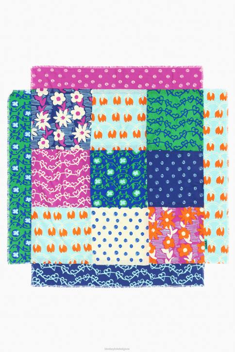 lappendeken sjaal Bimba Y Lola aquamarijn accessoires 4HDL650