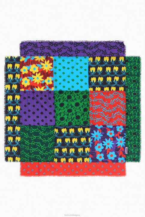 lappendeken sjaal Bimba Y Lola zwart accessoires 4HDL651