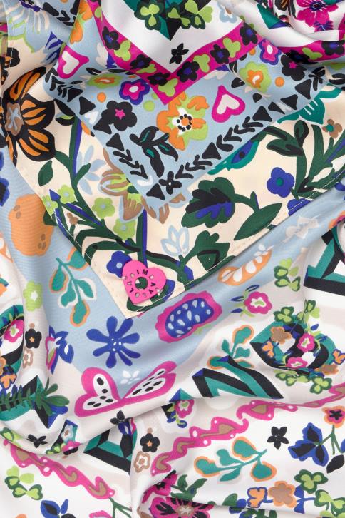 sjaal met bloemenlogo\'s Bimba Y Lola wit accessoires 4HDL655