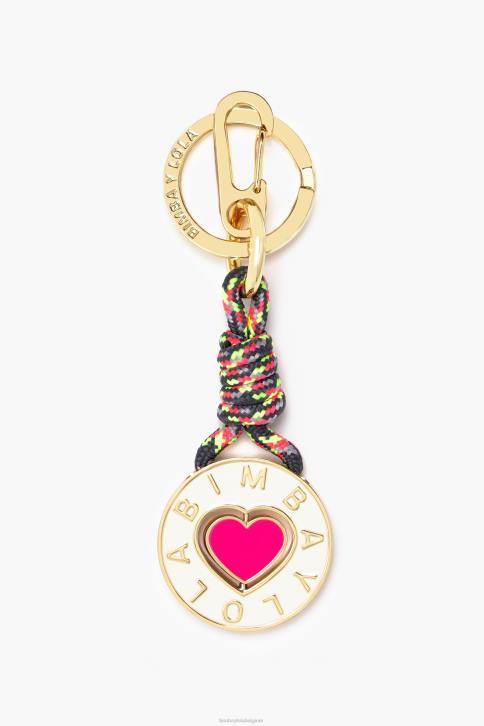 chimo logo sleutelhanger Bimba Y Lola ivoor accessoires 4HDL953
