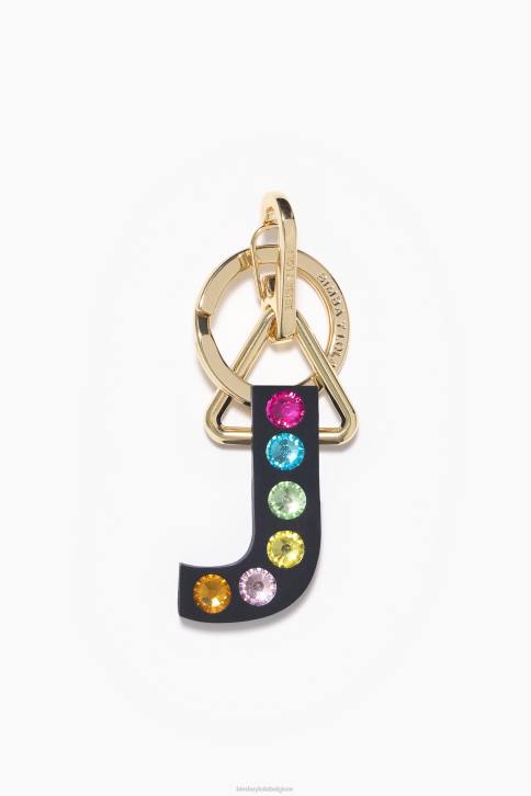 letter siliconen sleutelhanger Bimba Y Lola J accessoires 4HDL1180