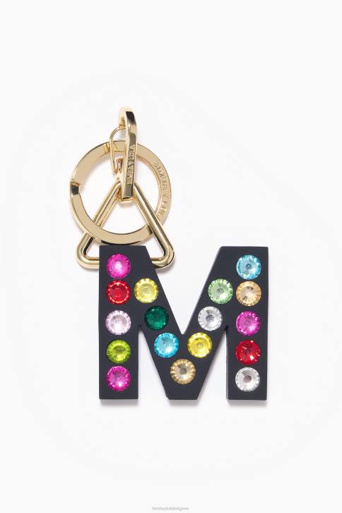 letter siliconen sleutelhanger Bimba Y Lola M accessoires 4HDL1183