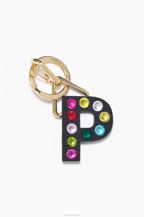 letter siliconen sleutelhanger Bimba Y Lola P accessoires 4HDL1186
