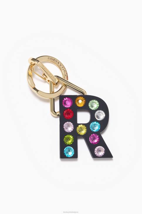 letter siliconen sleutelhanger Bimba Y Lola R accessoires 4HDL1188