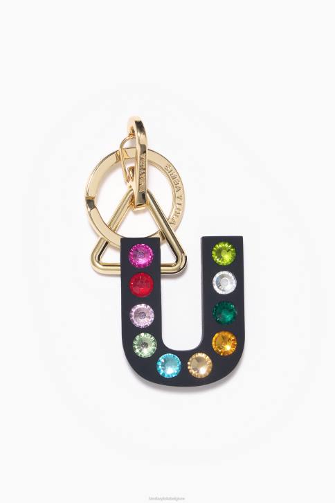 letter siliconen sleutelhanger Bimba Y Lola u accessoires 4HDL1191