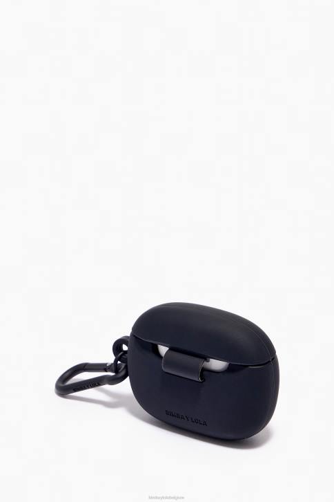 logo siliconen airpods case Bimba Y Lola zwart accessoires 4HDL939