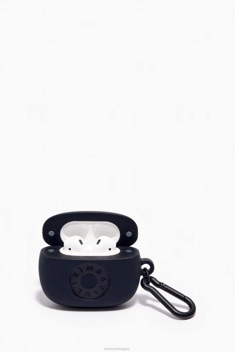 logo siliconen airpods case Bimba Y Lola zwart accessoires 4HDL939