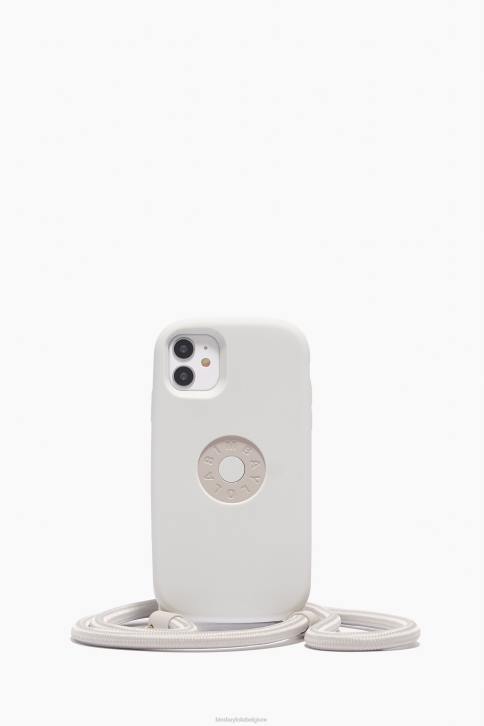 hoesje met logo voor iphone 11 Bimba Y Lola taupe accessoires 4HDL913