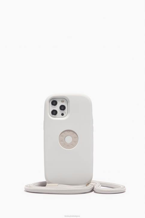 hoesje met logo voor iphone 12 pro max Bimba Y Lola taupe accessoires 4HDL919