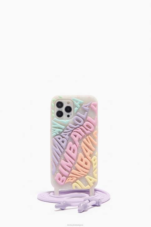 logo transparant iphone 14 pro hoesje Bimba Y Lola veelkleurig accessoires 4HDL909