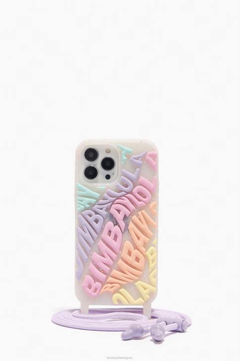 logo transparant iphone 14 pro max hoesje Bimba Y Lola veelkleurig accessoires 4HDL910