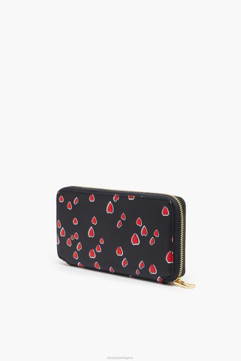 kleine harten lederen portemonnee Bimba Y Lola zwart accessoires 4HDL1066