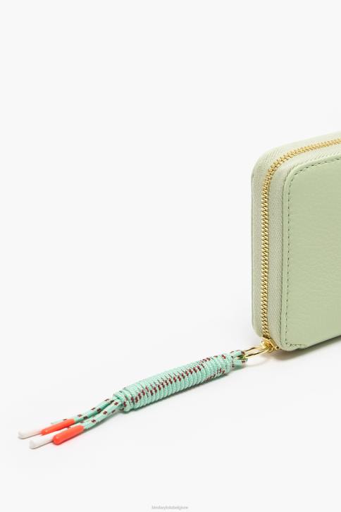 pastel lederen boekenportemonnee Bimba Y Lola groente accessoires 4HDL1069