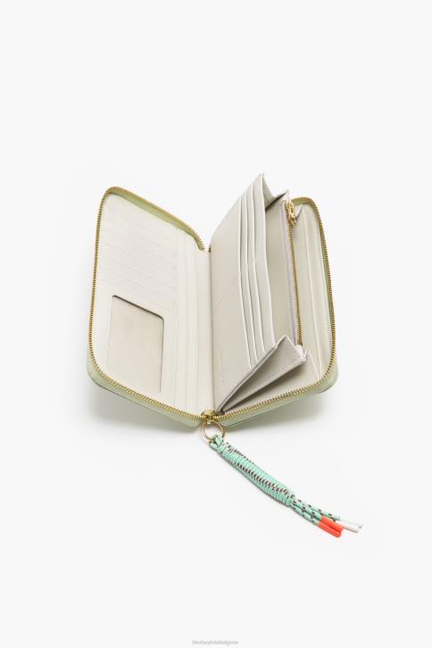 pastel lederen boekenportemonnee Bimba Y Lola groente accessoires 4HDL1069