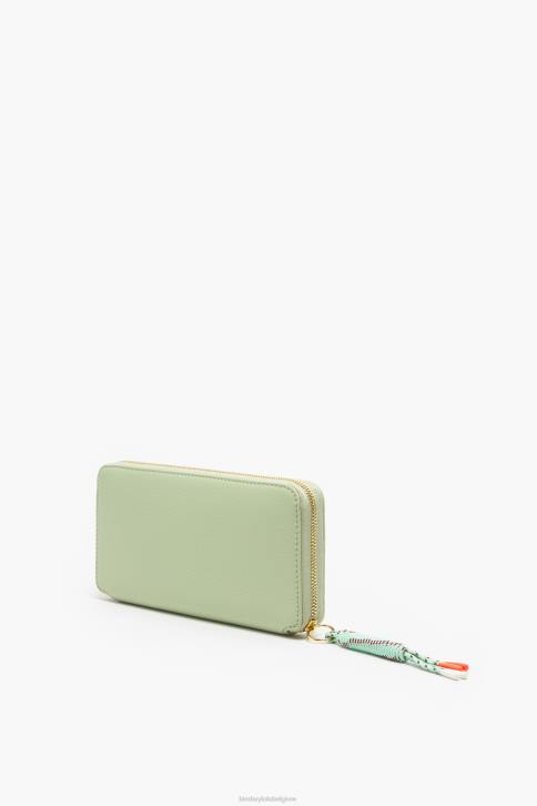 pastel lederen boekenportemonnee Bimba Y Lola groente accessoires 4HDL1069