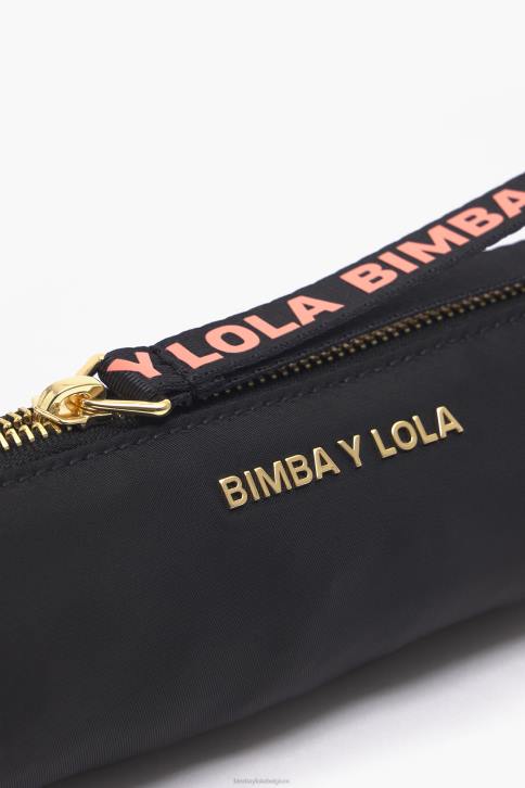 cilindrische nylon hoes Bimba Y Lola zwart accessoires 4HDL1120
