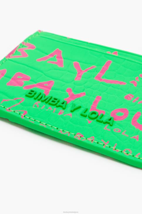 kaarthouder met krokodillenprint Bimba Y Lola groente accessoires 4HDL1129