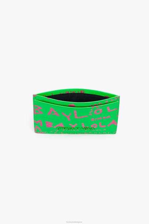 kaarthouder met krokodillenprint Bimba Y Lola groente accessoires 4HDL1129