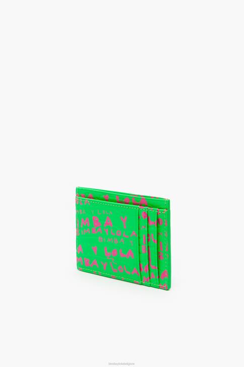 kaarthouder met krokodillenprint Bimba Y Lola groente accessoires 4HDL1129