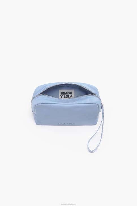 nylon rechthoekige make-up koffer Bimba Y Lola blauw accessoires 4HDL1090