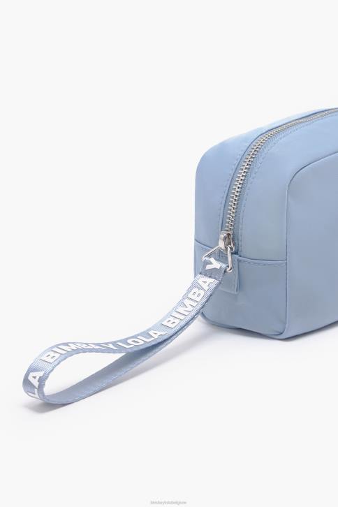 nylon rechthoekige make-up koffer Bimba Y Lola blauw accessoires 4HDL1090