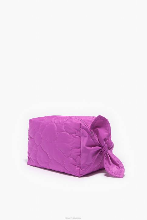 nylon rechthoekige make-up koffer Bimba Y Lola roze accessoires 4HDL1107