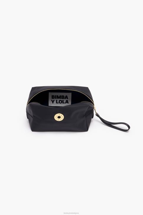 nylon rechthoekige make-up koffer Bimba Y Lola zwart accessoires 4HDL1099