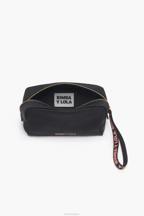 nylon rechthoekige make-up koffer Bimba Y Lola zwart accessoires 4HDL1104