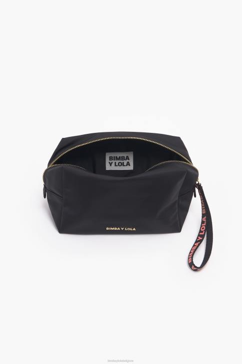 nylon rechthoekige make-up koffer Bimba Y Lola zwart accessoires 4HDL1105