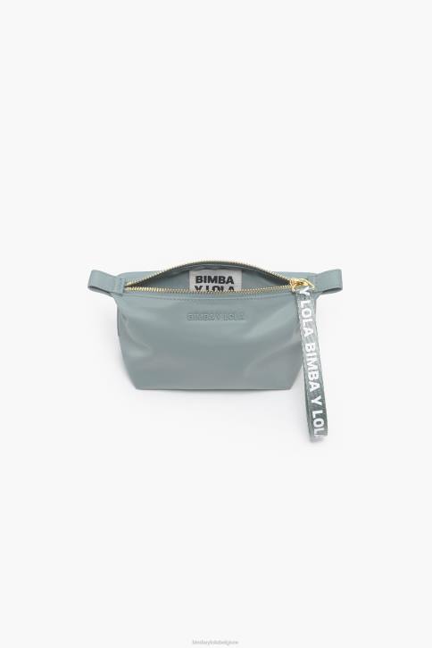 nylon trapezium make-up etui Bimba Y Lola aquamarijn accessoires 4HDL1091