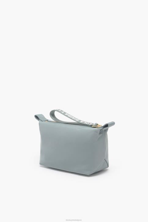 nylon trapezium make-up etui Bimba Y Lola aquamarijn accessoires 4HDL1091