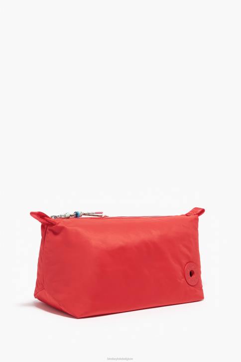 nylon trapezium make-up etui Bimba Y Lola rood accessoires 4HDL1110