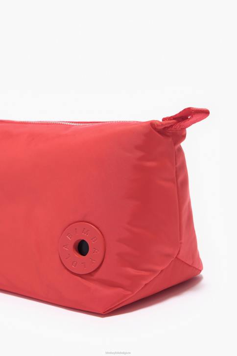 nylon trapezium make-up etui Bimba Y Lola rood accessoires 4HDL1110