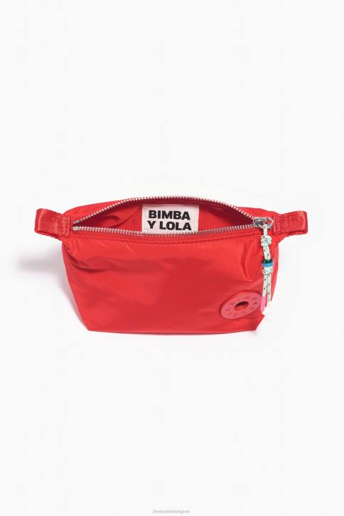 nylon trapezium make-up etui Bimba Y Lola rood accessoires 4HDL1112