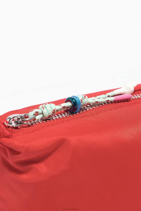 nylon trapezium make-up etui Bimba Y Lola rood accessoires 4HDL1112