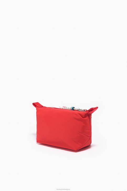 nylon trapezium make-up etui Bimba Y Lola rood accessoires 4HDL1112