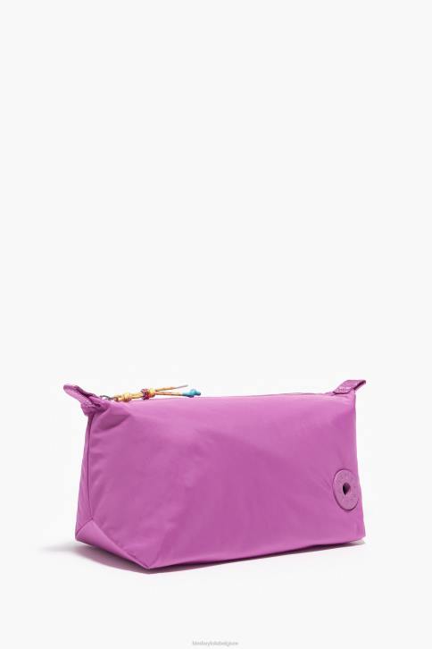 nylon trapezium make-up etui Bimba Y Lola roze accessoires 4HDL1106