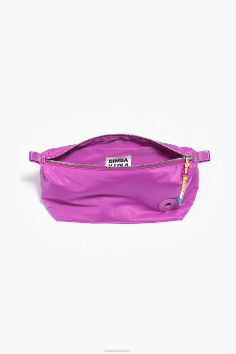 nylon trapezium make-up etui Bimba Y Lola roze accessoires 4HDL1106