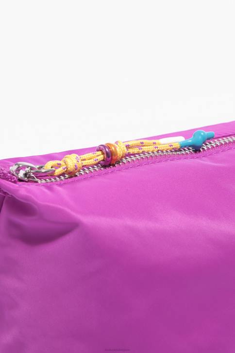 nylon trapezium make-up etui Bimba Y Lola roze accessoires 4HDL1106