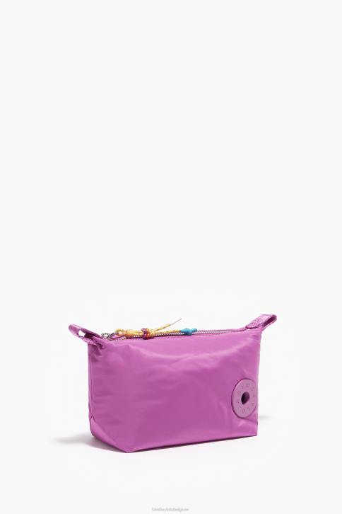 nylon trapezium make-up etui Bimba Y Lola roze accessoires 4HDL1111