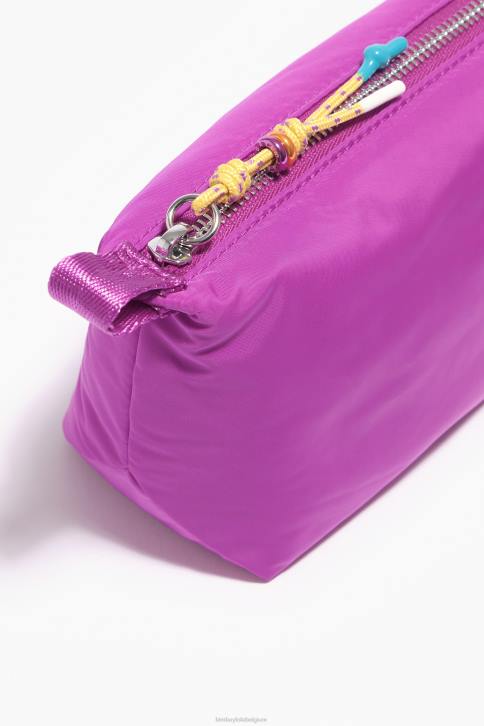 nylon trapezium make-up etui Bimba Y Lola roze accessoires 4HDL1111