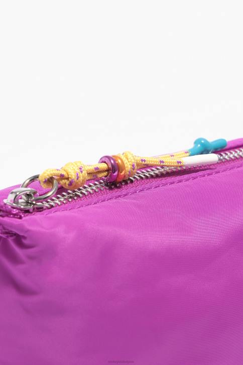 nylon trapezium make-up etui Bimba Y Lola roze accessoires 4HDL1111
